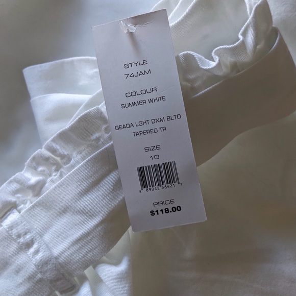 French connection white pants size 10 - Picture 3 of 3